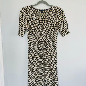 Fabulous Black and Beige Day to Evening Dress